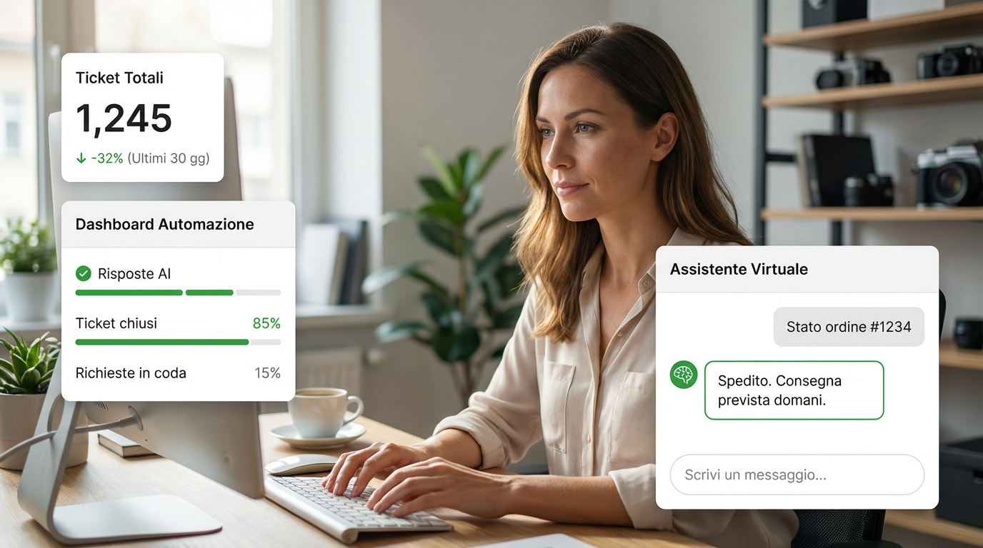 AI customer care ecommerce: meno ticket, stessa customer experience