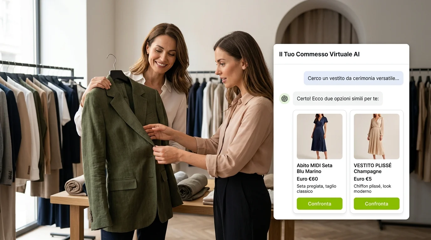 Commesso virtuale AI: perché il tuo e-commerce ha bisogno di un personal shopper 