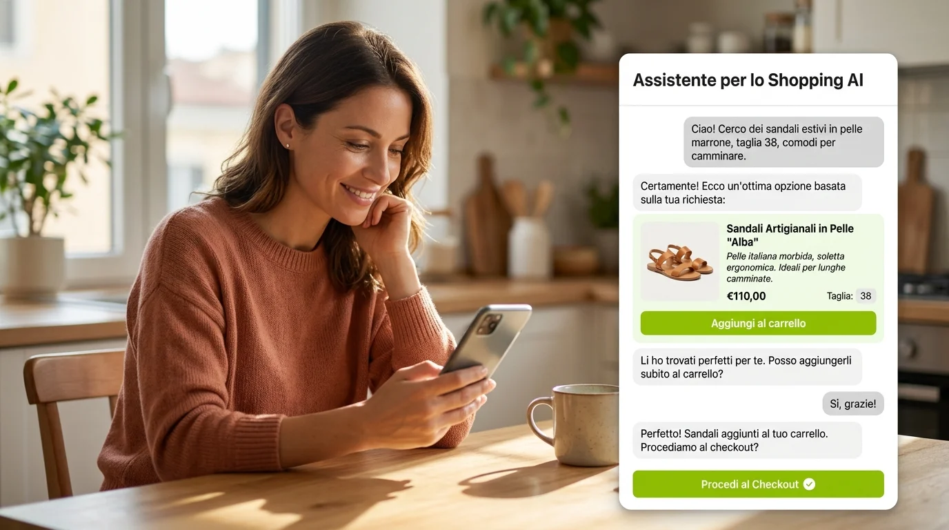 Dalla risposta all’azione: l’AI shopping assistant entra nel funnel